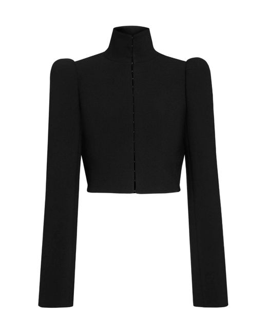 Alaïa Black Wool High Neck Jacket