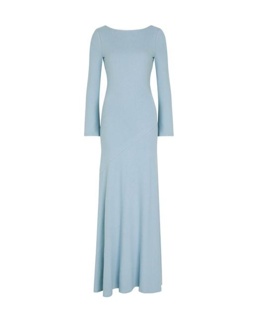Reformation Blue Florence Knit Maxi Dress