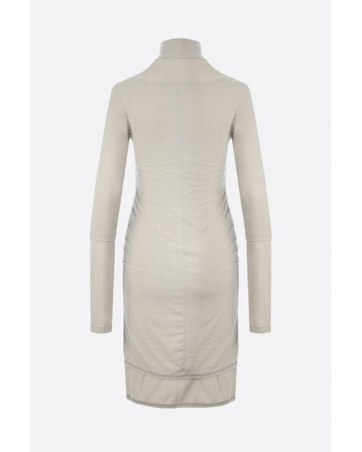 Off-White c/o Virgil Abloh Gray Jersey Bodycon Dress