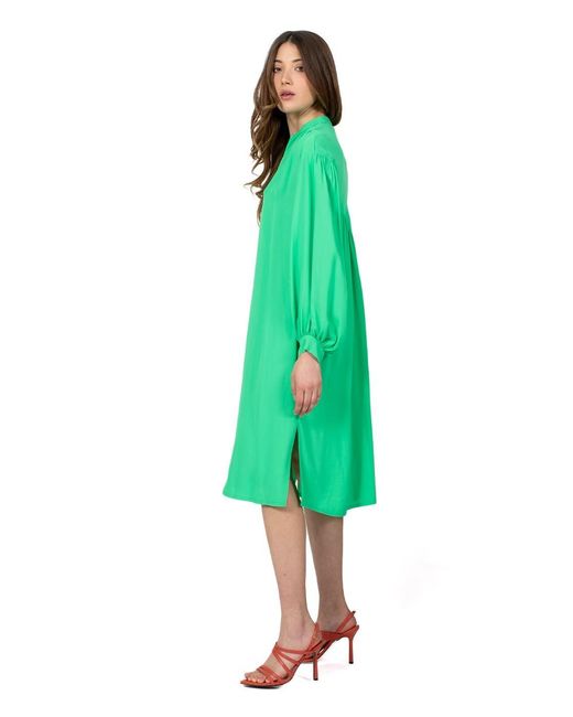 Forte_forte Green Long-Sleeved Dress