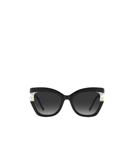 Carolina Herrera White Cat Eye Full Rim Sunglasses