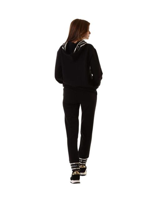 EA7 Black Core Logo Print Tracksuit
