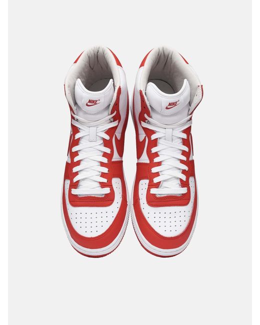 Comme des Garçons Red Homme X Nike Logo Sports Shoes for men