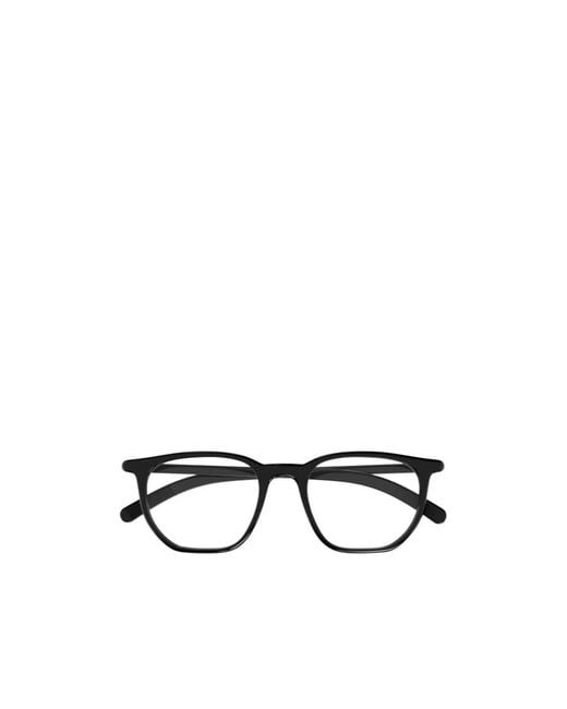 Montblanc White Eyewear Square Frame Glasses for men