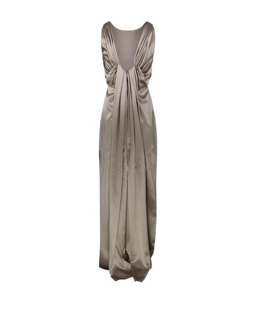 Max Mara Multicolor Pianoforte Azoto Draped Gown