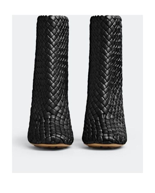 Bottega Veneta Black Canalazzo Ankle Boots