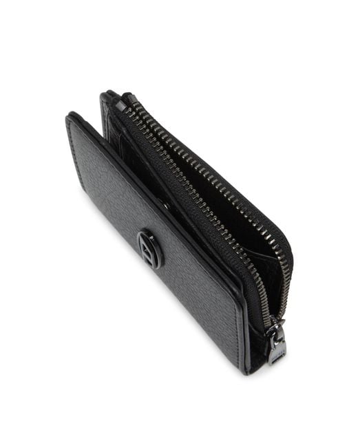 DIESEL Black Bi-Fold Hissu Evo Card Holder for men