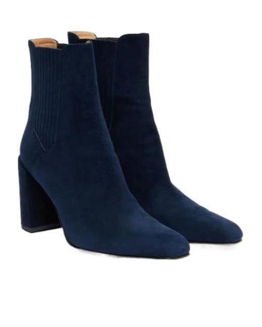 Gabriela Hearst Blue Luke Suede Ankle Boots