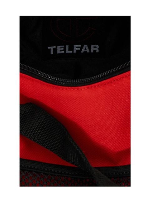 Eastpak Red X Telfar Medium Duffle Logo Patch Shoulder Bag for men