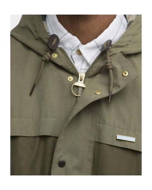 Barbour Green Logo-Embroidered Coat for men