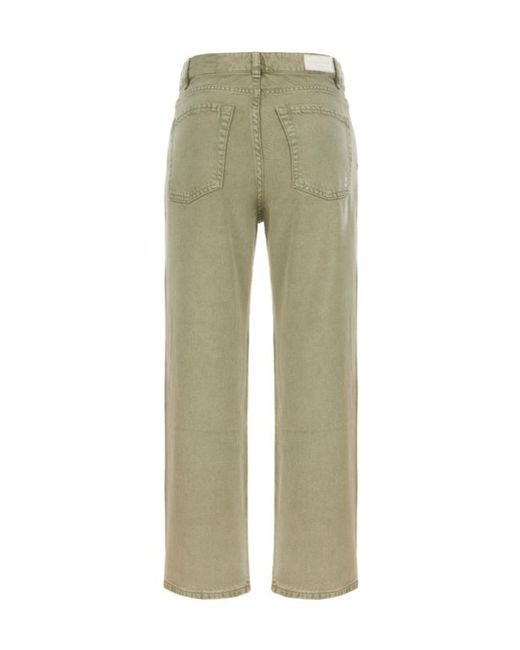 ICON DENIM Green Jeans With Belt Loops