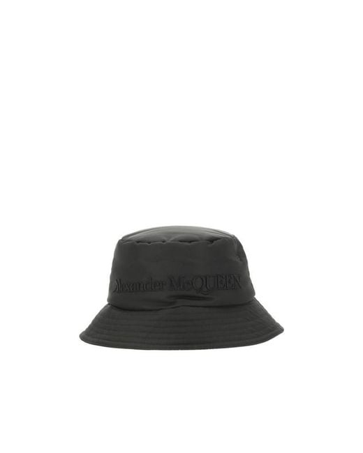 McQueen Black Padded Bucket Hat