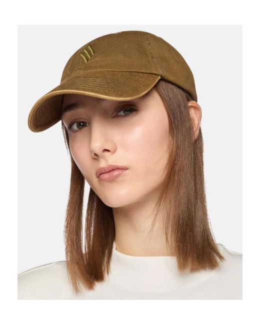 The Attico Brown The Logo Embroidered Cap