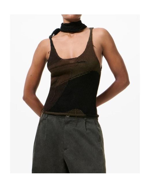 Our Legacy Black Solo Sheer Knitted Tank Top