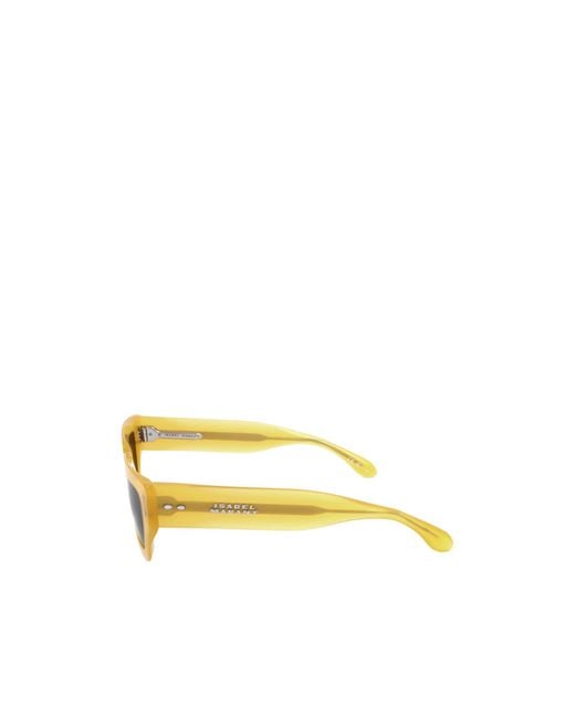 Isabel Marant Yellow Cat-Eye Frame Sunglasses
