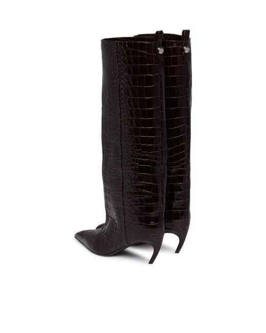 The Attico Black The Lea Heeled Boots