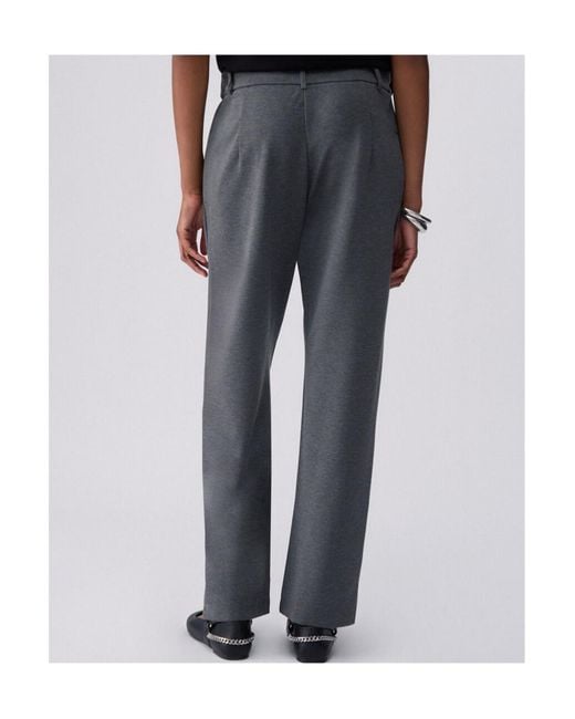 Liu Jo Gray Drawstring Trousers