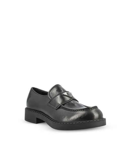 Prada Black Logo Loafers for men