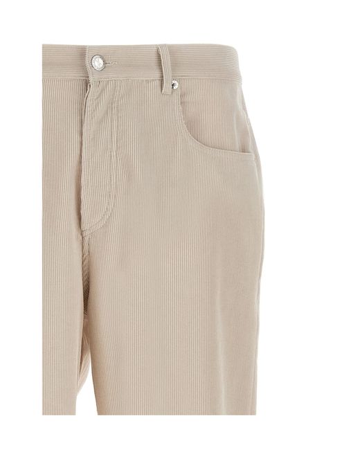 A.P.C. Natural Straight-Leg Corduroy Pants for men