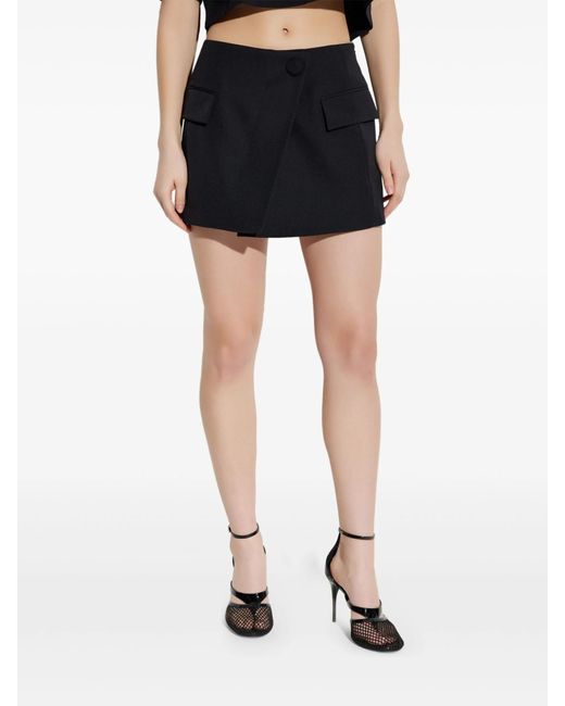 Balmain Black Tailored Mini Skirt