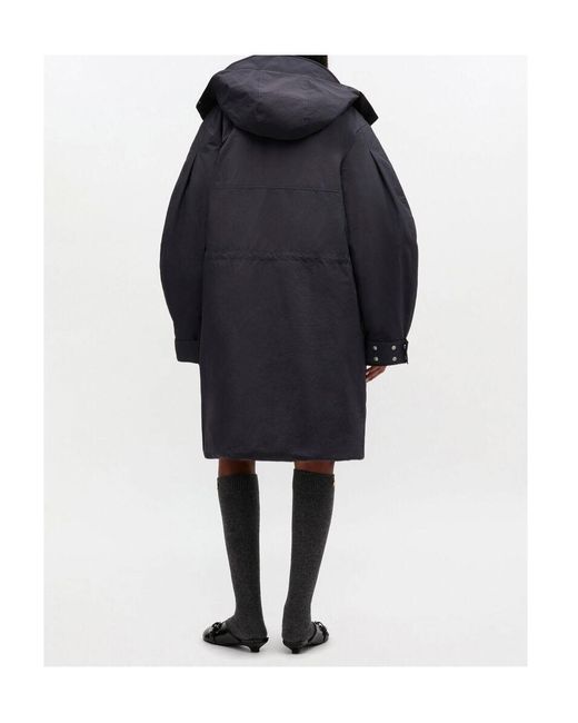 Ganni Blue Tri-Layer Parka