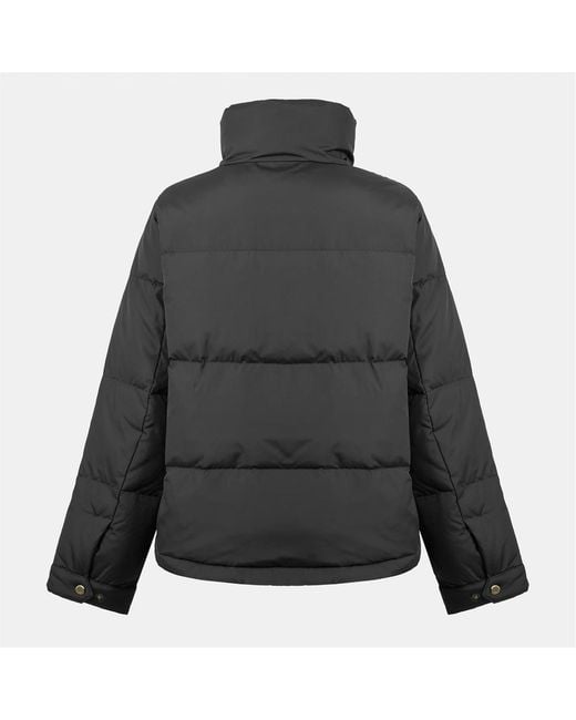 Ralph Lauren Black Real Leather Shorts Puffer Jacket
