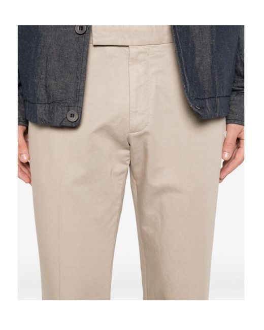Zegna Natural Belt-Loop Chinos for men