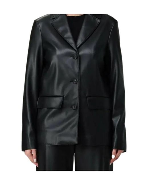 Max Mara Black Mm By Long-Sleeved Button-Up Jacket