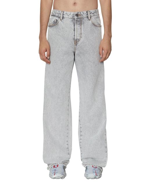 DIESEL Gray 1955 Straight-Leg Jeans for men