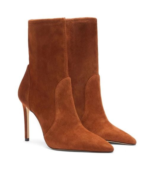 Stuart Weitzman Brown Stuart Power Bootie 100