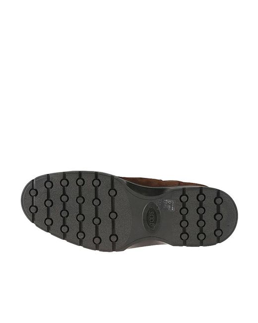 Tod's Brown Tronchetto Round Toe Boots for men
