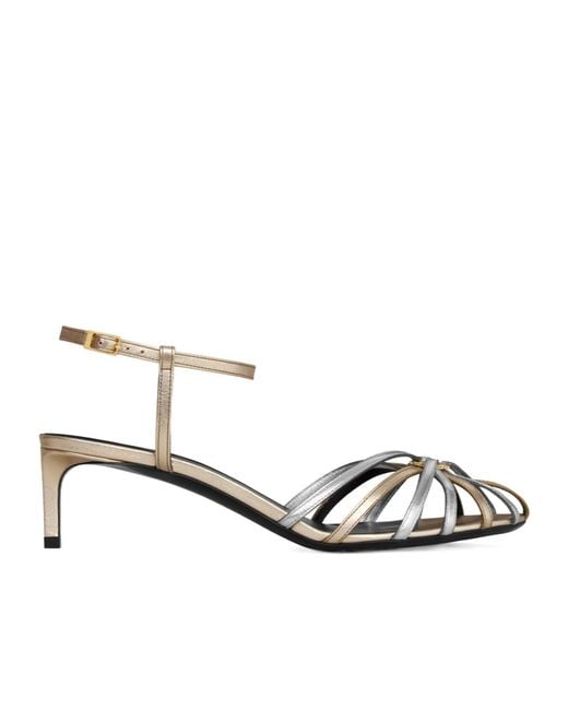 Céline Metallic Triomphe Sandal