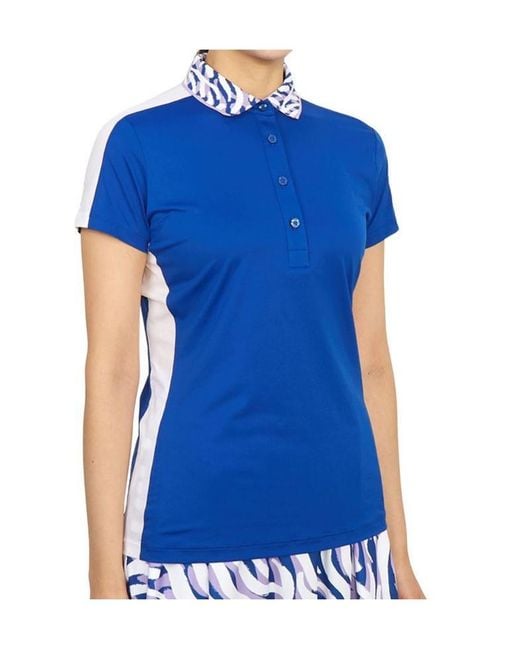 J.Lindeberg Blue Tilda Polo Shirt