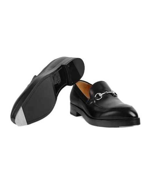 Gucci Black Loafer With Horsebit, Leather for men