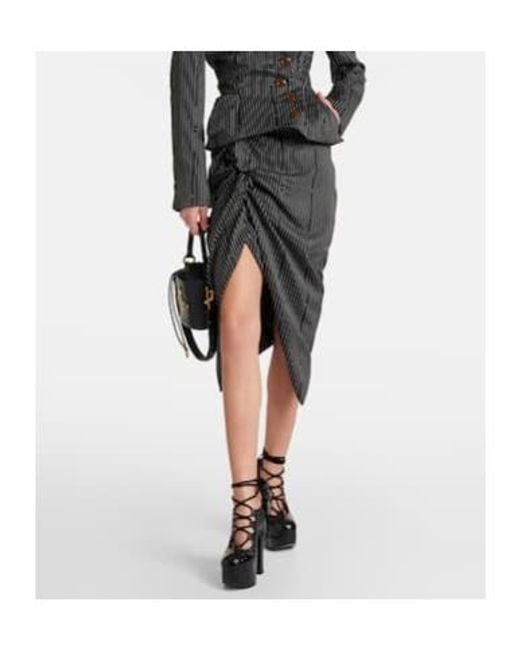 Vivienne Westwood Black Pinstripe Skirt