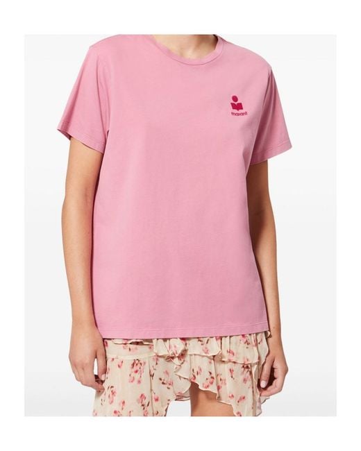 Isabel Marant Pink Isabel Marant Étoile Aby Crewneck T-Shirt
