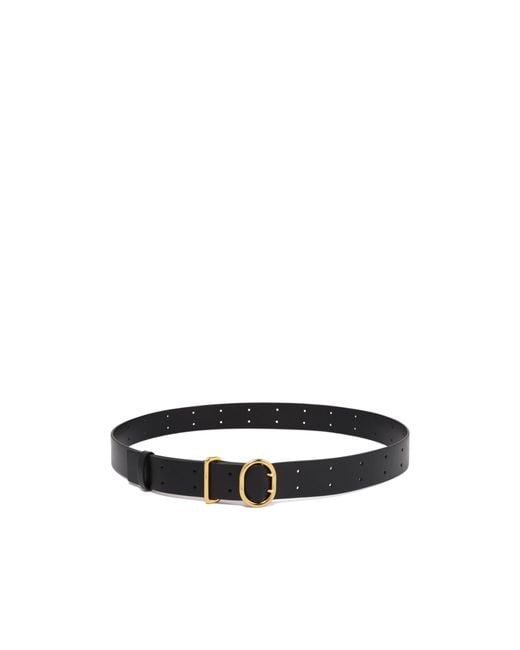 Jil Sander White Leather Belt