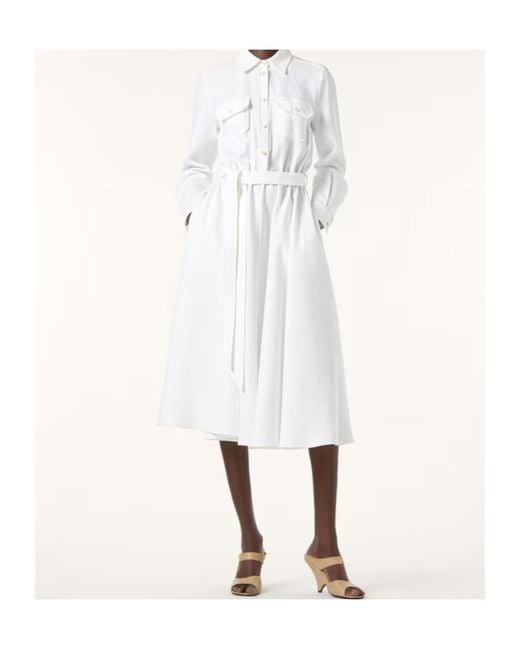 Loro Piana White Adriel Dress