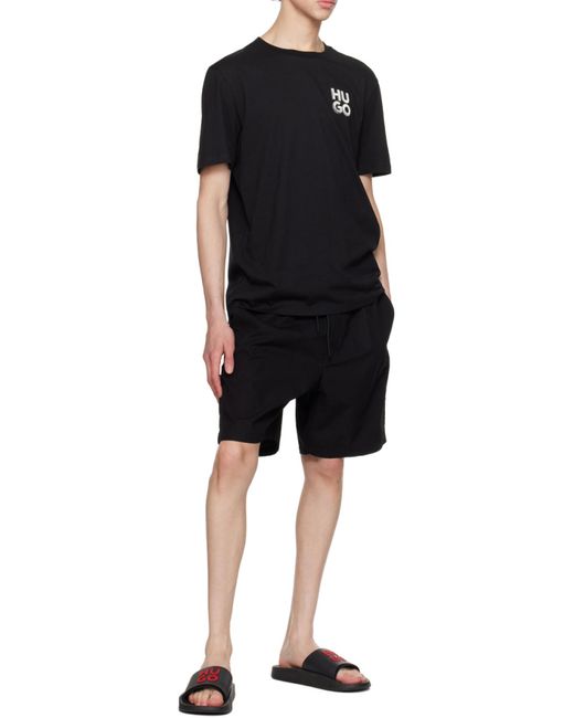 Boss Black Debossed-Logo Slides for men