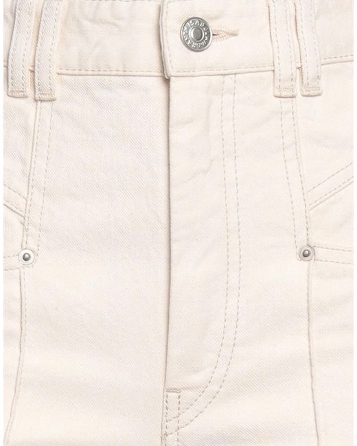 Isabel Marant White Solid Color Straight Leg Pants
