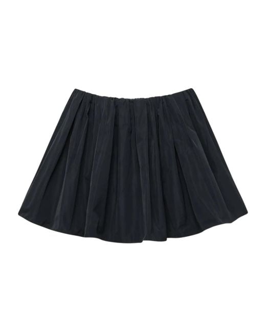 J.W. Anderson Black Jw Anderson Gathered Circle Skort