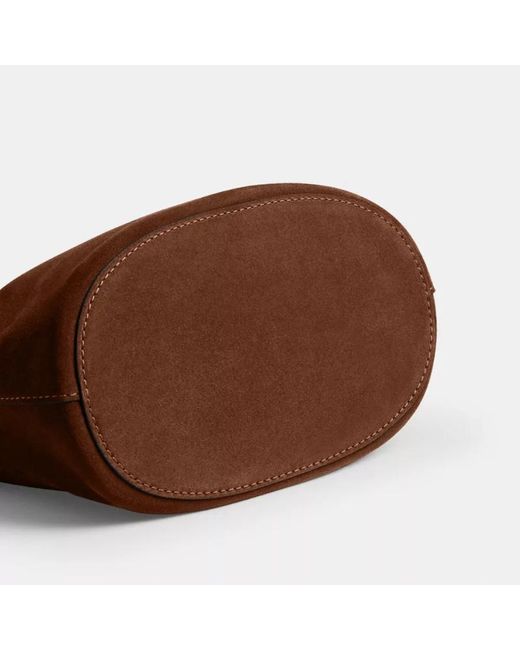 COACH Brown Bleecket Leather Bucket Bag