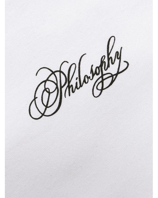 Philosophy Di Lorenzo Serafini White Logo Details T-Shirt