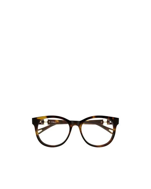 Chloé White Chloé Eyewear Cat-Eye Glasses