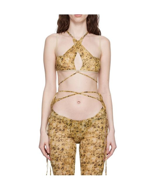 KNWLS Natural Glimmer Tank Top