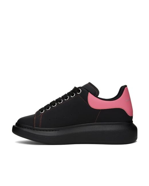McQueen Black Lace Up Sneakers for men