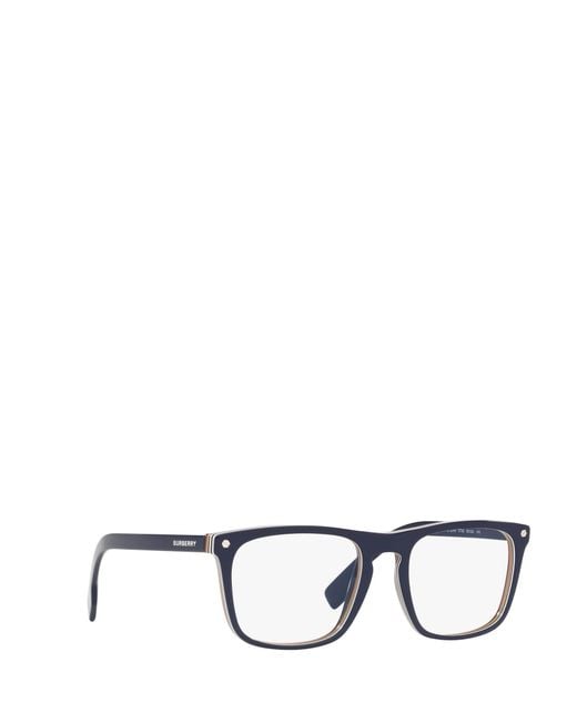 Burberry White Eyewear Square Frame Glasses for men