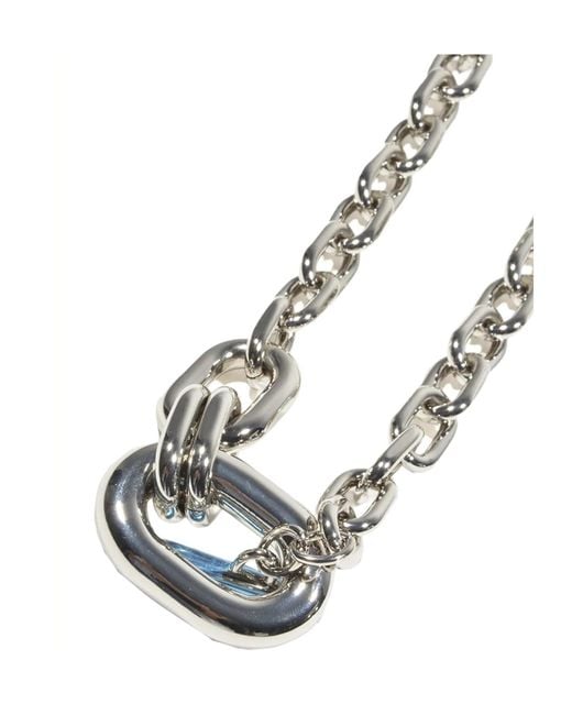 Rabanne White Metal Necklace