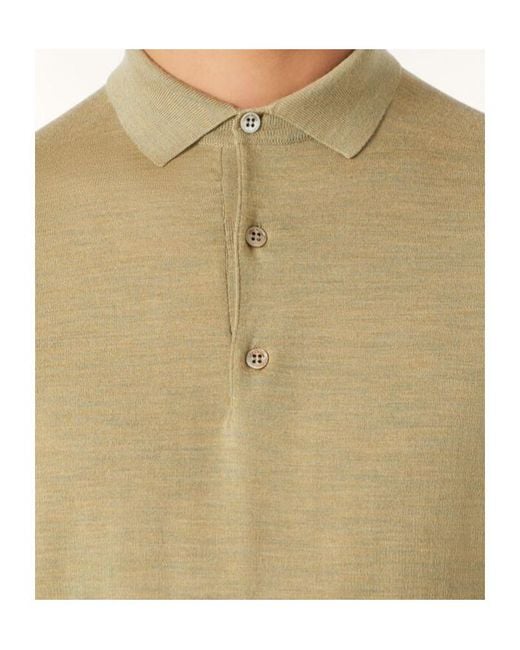 Loro Piana Natural Long-Sleeved Polo-Shirt for men
