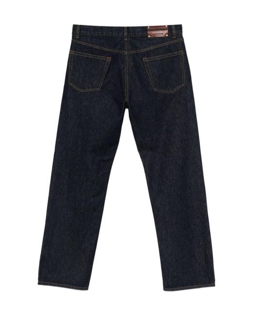 Dries Van Noten Blue Belt Loop Jeans for men